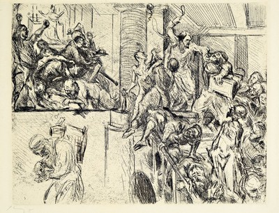 Max Slevogt, 1868-1932, Radierung, handsigniert, ca. 16x20cm
