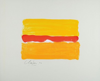 Günther Uecker, geb. 1930, Lithographie auf Papier, handsigniert und dat. 84, 49 x 59.5 cm, Rahmen 72.5 x 84 cm