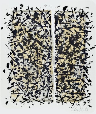 Günther Uecker, geb. 1930, Nagelbild, Lithographie, handsigniert, Blattmaß: 84 x 59.5 cm, Rahmen: 85 x 72.5 cm