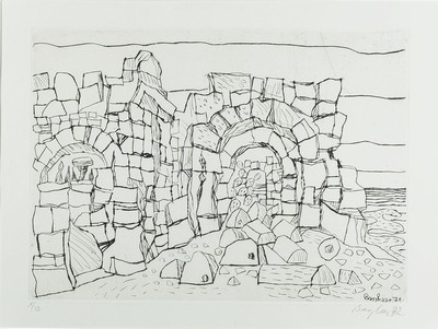 Eduard Bargheer, 1901 - 1979, Radierung, handsigniert, num. 1/50 cm, PP. 36.5 x 49 cm, Rahmen: 71 x 81 cm
