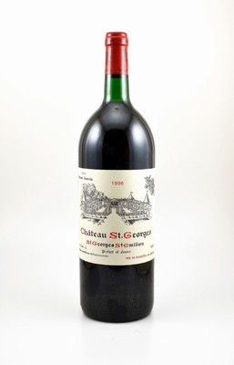 3 Magnumflaschen 1996 Chateau St. Georges, St. Georges St. Emilion, je ca. 150 cl, Füllstände: je ca. top shoulder, hervorragende ...