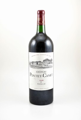 2 Magnumflaschen 2006 Chateau Pontet-Canet, Pauillac, Grand Cru Classe, je ca. 150 cl, 13 % Vol., Füllstände: je ca. into neck, hervorragende ...