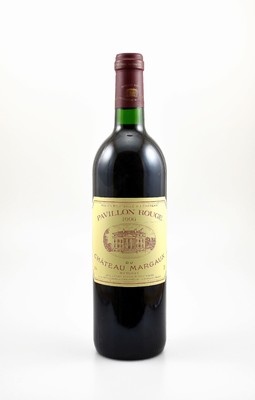 1 Flasche 1996 Pavillon Rouge du Chateau Margaux, Margaux, 2. Wein von Chateau Margaux, ca. 75 cl, 12,5 % Vol., Füllstand: ca. into neck, guter ...