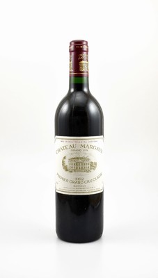 1 Flasche 1992 Chateau Margaux, Margaux, Premier Grand Cru Classe, ca. 75 cl, 12,5 % Vol., Füllstand: into neck, sehr guter Erhaltungszustand, ...