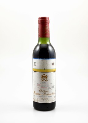 1 halbe Flasche 1983 Chateau Mouton Rothschild, Pauillac, Premier Grand Cru Classe, ca. 37,5 cl, Füllstand: ca. top shoulder, unverkostet, ...