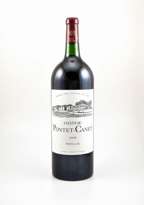 1 Magnumflasche 2006 Chateau Pontet-Canet, Pauillac, Grand Cru Classe, ca. 150 cl, 13 % Vol., hervorragender Erhaltungszustand, unverkostet, 95 ...