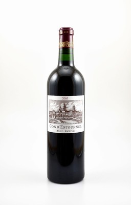 1 Flasche 2005 Chateau Cos D'Estournel, Saint-Estephe, Grand Cru Classe, 75 cl, 13,5 % Vol., Füllstand: into neck, hervorragender ...