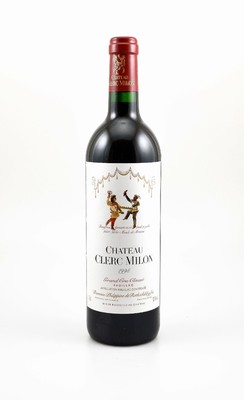 7 Flaschen 1998 Chateau Clerc Milon, Pauillac, Grand Cru Classe, je ca. 75 cl, 12,5 % Vol., Füllstände: je into neck, sehr gute ...