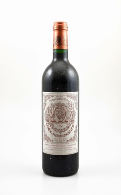 3 Flaschen 1996 Chateau Pichon-Longueville Baron de Pichon Longueville, Pauillac, Grand Cru Classe, je ca. 75 cl, 13 % Vol., Füllstände je into ...