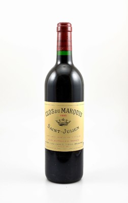 3 Flaschen 1995 Clos du Marquis, Saint-Julien, 2. Wein von Chateau Leoville-Las Cases, je ca. 75 cl, 12,5 % Vol.,Füllstände: je ca. into neck, gute ...