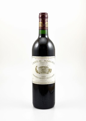 1 Flasche 1989 Chateau Margaux, Margaux, Premier Grand Cru Classe, ca. 75 cl, 12,5 % Vol., Füllstand: into neck, hervorragender Erhaltungszustand, ...