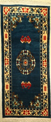 Mongolischer Teppich, Mongolai, ca. 30 Jahre, Wolle auf Baumwolle, ca. 205 x 88 cm, EHZ: 2