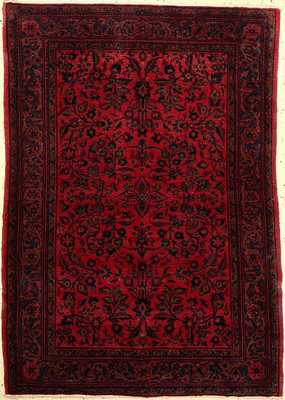 Feiner Keschan antik, (US Re-Import), Persien, Ende 19.Jhd., Korkwolle, ca. 150 x 109 cm, qualitätvolle Naturfarben, EHZ: 2-3, feine Knüpfung