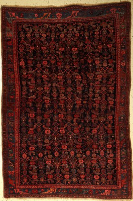 Bidjar antik, Persien, um 1910, Wolle auf Wolle, ca. 220 x 145 cm, EHZ: (gleichmäßig dünn). Naturfarben.