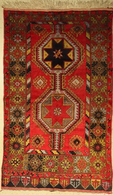 Anatol alt (Stern Muster), Türkei, ca. 70 Jahre, Wolle auf Wolle, ca. 270 x 165 cm, EHZ:3