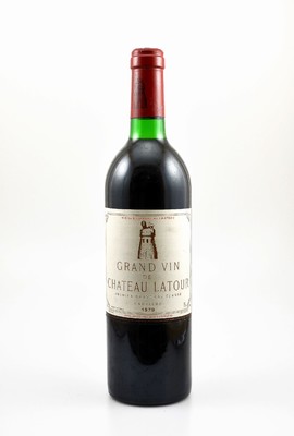 1 Flasche 1979 Chateau Latour, Pauillac, Premier Grand Cru Classe, ca. 75 cl,Füllstand: ca. top shoulder, guter Erhaltungszustand, unverkostet, ...