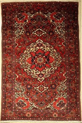 Bachtiar alt, Persien, ca. 60 Jahre, Wolle auf Baumwolle, ca. 204 x 135 cm, EHZ: 2-3
