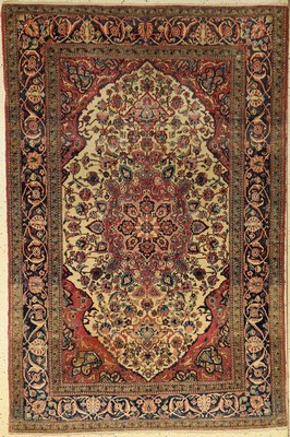 Esfahan antik, Persien, um 1890, Korkwolle,ca. 214 x 142 cm, EHZ: 4