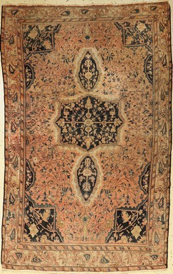 Farahan antik, Persien, 19.Jhd., Wolle auf Baumwolle, ca. 200 x 125 cm, EHZ: 4-5