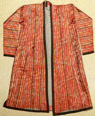 Buchara Seiden Mantel, ca. circa 40 Jahre, Seide und Bauwolle, EHZ: 2-3