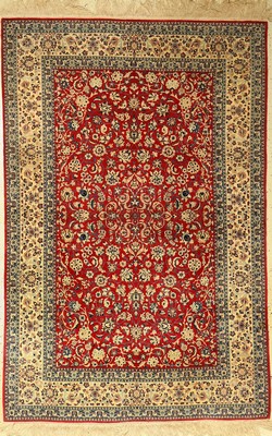 Nain Tudeshk fein, Persien, ca. zum 1930 Jahre, Korkwolle, ca. 233 x 152 cm, EHZ: 2