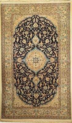 Nain fein (9 la), Persien, ca. 50 Jahre, Korkwolle mit Seide, ca. 293 x 175 cm, EHZ: 2