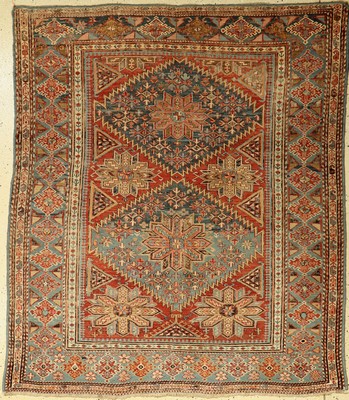 Sumakh antik, Kaukasus, ende 19.Jhd, Wolle auf Wolle, ca. 165 x 144 cm, EHZ: 3(seltenes Kleinformat)