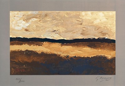 Georges Braque, 1882-1963, Farblithographie, handsigniert und num. 260/300, ca. 27x45cm, u.Gl., R. ca. 50x68cm