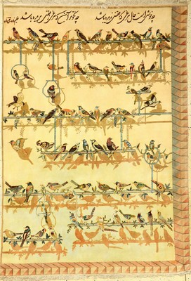 Täbriz "Chehel Tutti", Persien, ca. 40 Jahre, Korkwolle mit und auf Seide, ca. 210 x 150 cm, EHZ: 2 (leicht verfärbt)