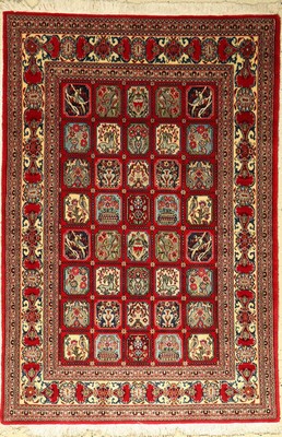 Feiner Ghom Kork, Persien, ca. 30 Jahre, Korkwolle, ca. 163 x 111 cm, EHZ: 2