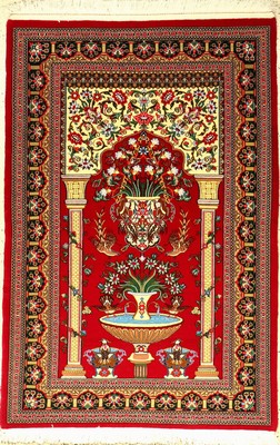 Feiner Ghom Kork, Persien, ca. 30 Jahre, Korkwolle, ca. 148 x 100 cm, EHZ: 2