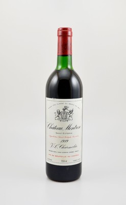 1 Flasche 1989 Chateau Montrose, Saint-Estephe, ca. 75 cl, 13 % Vol., Füllstand: ca. top shoulder, guter Erhaltungszustand, unverkostet, 98 Parker ...