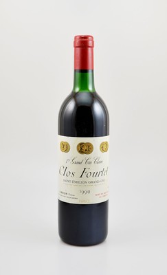 1 Flasche 1990 Clos Fourtet, Saint-Emilion Grand Cru, 1er Grand Cru Classe, ca. 75 cl, 12,5 % Vol., Füllstand: ca. top shoulder, Etikett l. ...