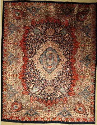 Kashmar, Persien, ca. 50 Jahre, Wolle auf Baumwolle, ca. 390 x 305 cm, EHZ: 3