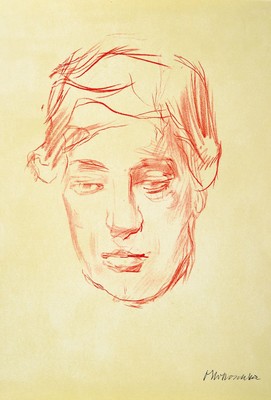 Oskar Kokoschka, 1886 Pöchlarn-1980 Montreux,, Porträt, Lithographie, handsigniert, Blattgr. ca. 44x33cm