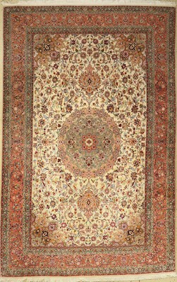 Täbriz fein 50 raj, Persien, ca. 40 Jahre, Korkwolle mit Seide, ca. 310 x 198 cm, EHZ: 2-3