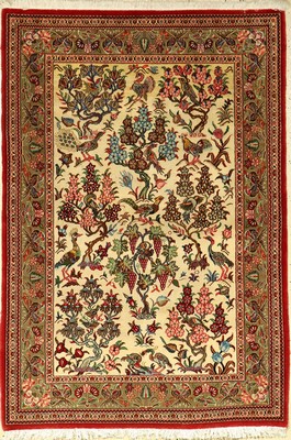 Ghom Kork, Persien, ca. 40 Jahre, Korkwolle, ca. 158 x 109 cm, EHZ: 2