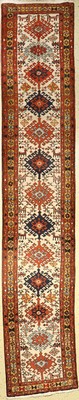 Meschgin, Persien, ca. 50 Jahre, Wolle auf Baumwolle, ca. 404 x 77 cm, EHZ: 2