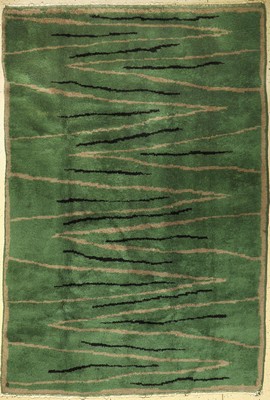 Art-Deco alt, Europa, um 1930, Wolle auf Baumwolle, ca. 290 x 198 cm, EHZ: 2