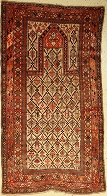 Schirwan Gebetsteppich antik, Kaukasus, 19.Jhd., Wolle auf Wolle, ca. 212 x 116 cm, EHZ: 3