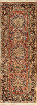 Kerman fein (Signiert), Persien, ca. 50 Jahre, Wolle auf Baumwolle, ca. 197 x 73 cm, EHZ: 2