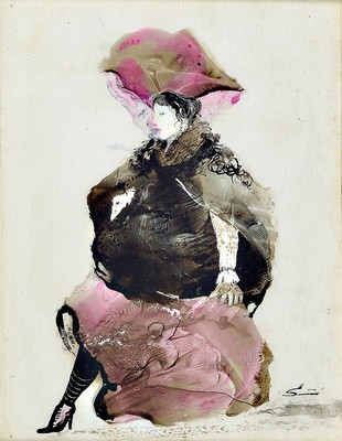 Lajos Sebök, 1910, Szeged (Ungarn)-1996 Neuss, Konvolut aus 2 arbeiten, Beide gerahmt, je sign., je gesamt ca. 37x31 cm