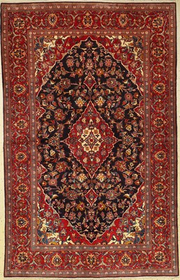 Keschan Kork, Persien, ca. 50 Jahre, Korkwolle, ca. 221 x 141 cm, EHZ: 2 (fachkundig gereinigt).
