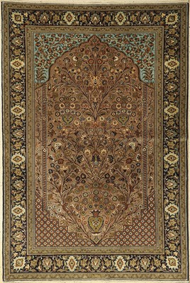 Feiner Ghom Kork, Persien, ca. 40 Jahre, Korkwolle, ca. 207 x 139 cm, hochwertig, EHZ: 2, (fachkundig gereinigt)