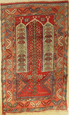 Seltener Konya antik, Anatolien, 19.Jhd., Wolle auf Wolle, ca. 176 x 108 cm, EHZ: 3-4
