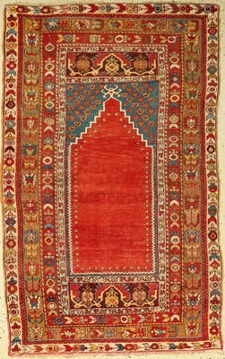 Anatol "Gebetsteppich" antik, Anatolien, um1910, Wolle auf Wolle, ca. 166 x 104 cm, EHZ: 3-4