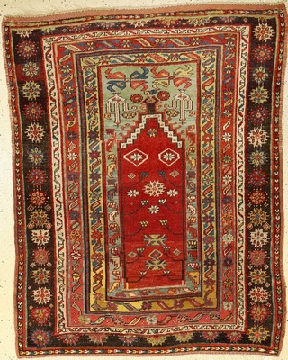 Anatol "Gebetsteppich" antik, Anatolien, um1890/1900, Wolle auf Wolle, ca. 140 x 114 cm, EHZ: 3-4