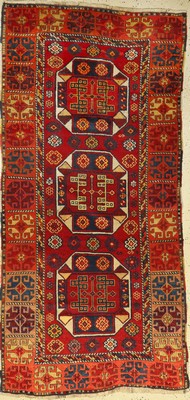 Yöruk alt, Anatolien, um 1930, Wolle auf Wolle, ca. 224 x119 cm, EHZ: 3-4