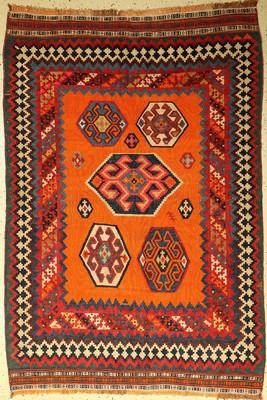 Gashgai Kelim, Persien, um 1940, Wolle auf Wolle, ca. 200 x 138 cm, EHZ: 2