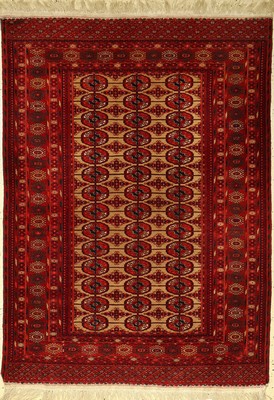Feiner Torkman, Persien, ca. 60 Jahre, Wolle auf Wolle, ca. 186 x 113 cm, EHZ: 2-3